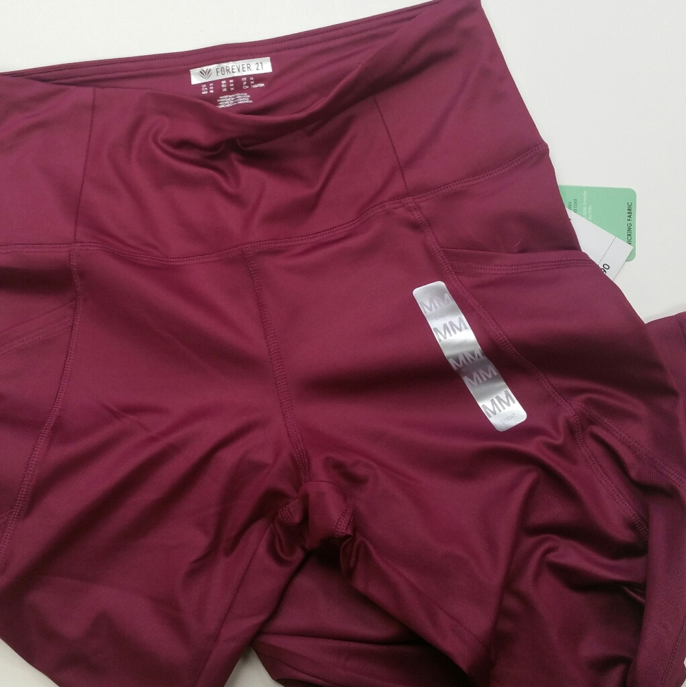 Leggings long berry size medium